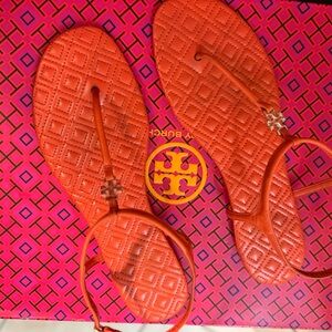 Tory Burch Vibrant Orange Sandals